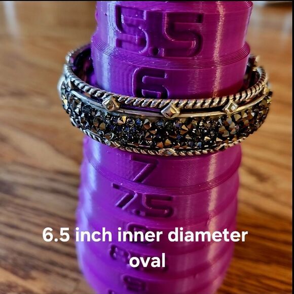 BRIGHTON "Crystal Rocks" Crystal and Silver Hinged Bracelet BOLD ACCESSORIES - Picture 9 of 10